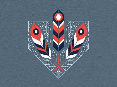 Cleveland Indians Shirt apparel baseball cleveland feather illustration indians majorleague mlb ohio tshirt