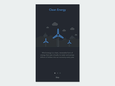 Onboarding Screens Clean / Electric / Plant app design interaction mobile onboarding phone product recycle screens ui ux visual