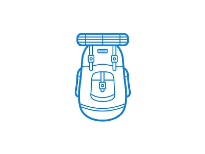 Simple illustrations 1 of 3 backpack icon illustration simple travel
