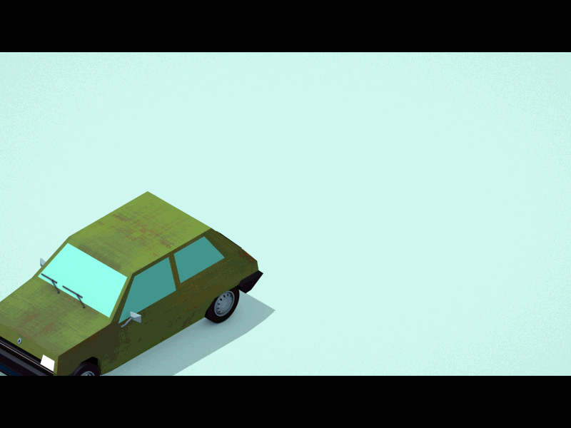 Let's paint that old car! 3d model 3d modelling animation axonometric c4d car cinema4d digital illustration low poly lowpoly painting renault