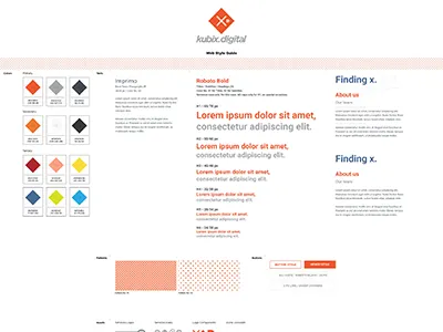 WIP: Kubix Digital - Web Style Guide agency digital guide identity style web wip