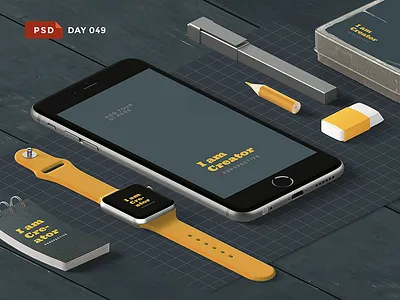 Day 049 daily mockup diy free freebie mockup premium psd scene creator scene generator
