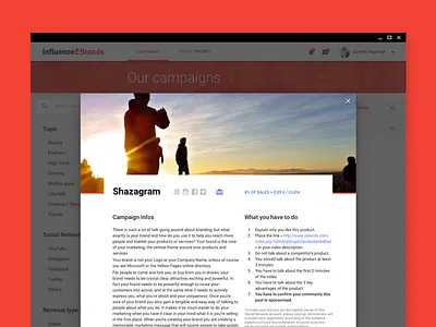 Web Rebranding — Material Design campaign google informations material design offers pop up youtubers