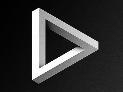 Penrose Triangle c4d grain optical illusion penrose triangle