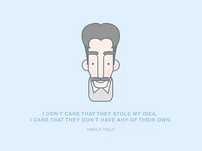 Nikola Tesla illustration nerd nikola quotes science scientist stickers tesla