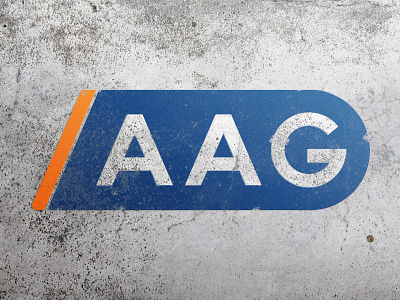 A A G construction company logo brand construction contrast development identity logo simple