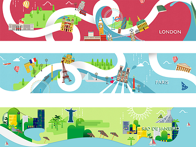 Cities Ilustration articles illustration illustration london paris rio de janeiro