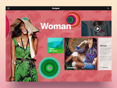 Desigual App Parallax animation app design desigual interaction parallax ui ux