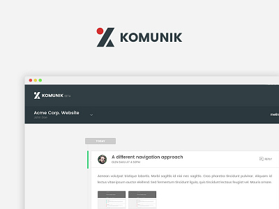 Komunik clients launch product design startup ui