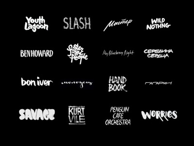 Lettering & Logo #3 ben howard brush calligraphy dream folk handwriting indie lettering logotype music musican pop