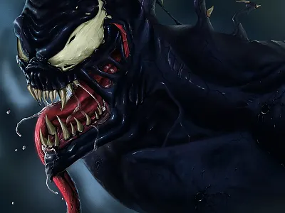 Venom marvel paint painting venom
