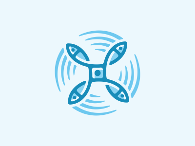 AirFish air avia fish jkd jkdesign logo propeller seafood логотип морепродукты пропеллер рыба