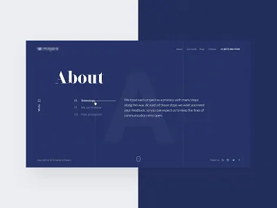 About Us Page about us page it company minimalizm ui ux web web site