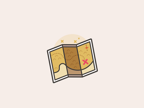 Explorers Map by Warren Hoare on Dribbble