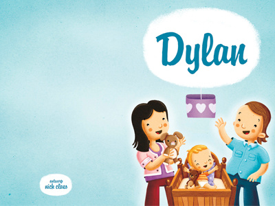 Birth Announcement Card Dylan