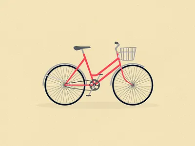 Bike airbnb basket bike fender illustrations pedals texture