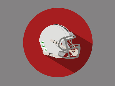 Roll Buckeyes football simple vector