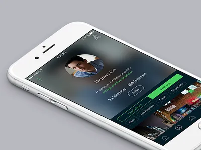 Bim Profile 006 bim dailyui design ios profile restaurant ui web