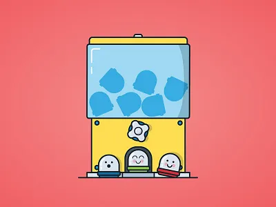 Toy Capsule Machine capsule cute illustration prize toy