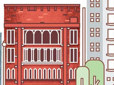 Chicago buildings chicago illustration vector