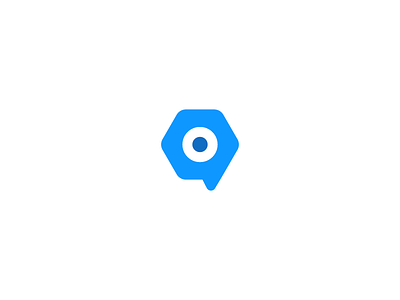 Logo brand branding bubble eye logo robot speech