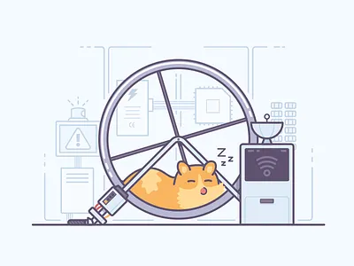 No Internet Connection hammy the hamster no internet vector wheel wifi