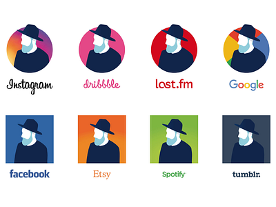 Me avatar dribbble facebook google instagram networks social trajlov