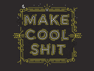 Make Cool Shit design flat illustration line photoshop space