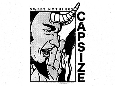 Capsize - Sweet Nothings apparel apparel design band band tee black and white clothing design devil merch merch design shirt shirt design tshirt