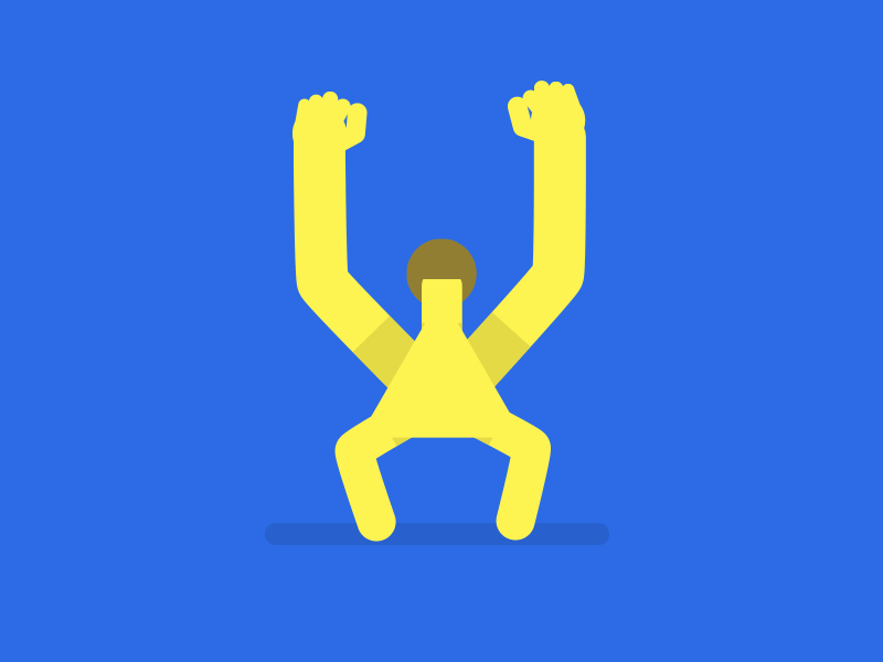 Shape Shifters - Triangle ae animation character dancing fro gif mograph motion graphics shapes vector yellow