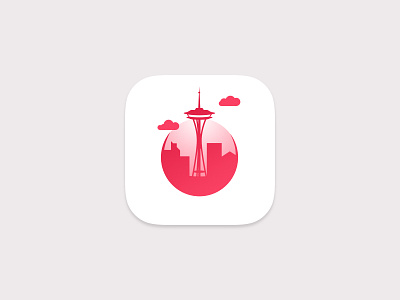 GeneroCity App Icon app icon city cityscape flat art gradient icon ios icon mobile app