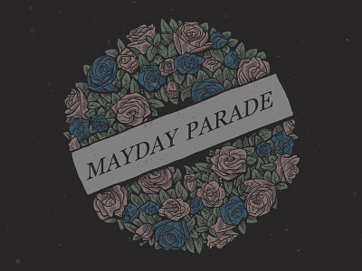 Mayday Parade - Funeral Flowers apparel apparel design band band tee clothing design funeral merch merch design roses shirt shirt design tshirt
