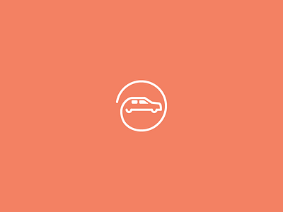 Complete Car Service branding cab car circle drive logo ride swirl taxi