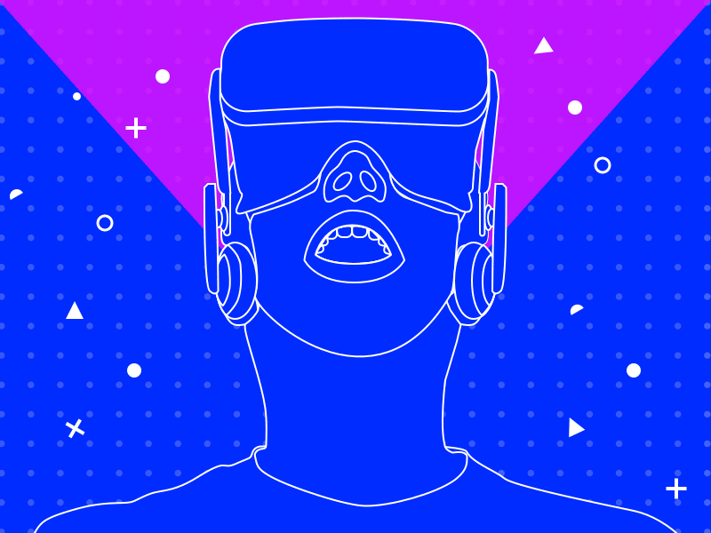 #022 - VR Colours animation ar gif london oculus rift photoshop pop sketch ui uidesign vr