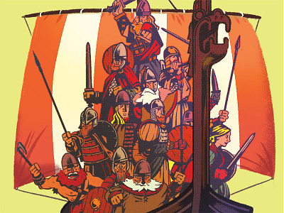 Vikings art illustration