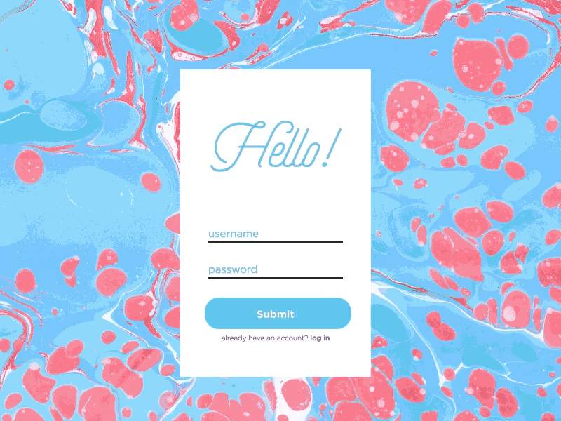 Sign in - Daily UI #1 animation daily ui gif minimal mobile sign in ui user