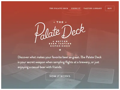 The Palate Deck beer cards gradient palatedeck red