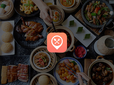 Designed for food icon android app design food icons iphone locations logo restaurant symbol