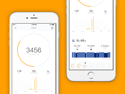 Amazfit iOS App activity amazfit app fitness flat ios iphone mobile sleep tracker white