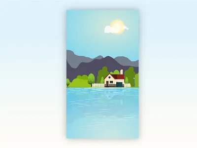 Scenery concept illustration