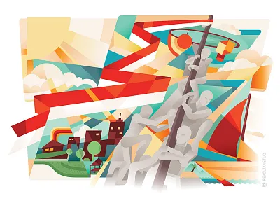 Unite We Stand, Divide We Fall (2014) day devide flag independence indonesia nation unite