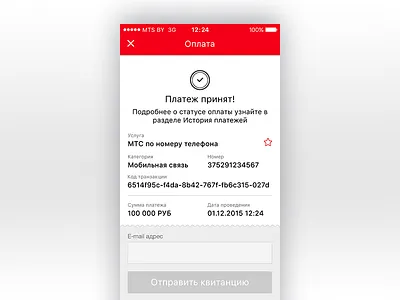 Payment check app application belarus bill mobile operator mts telecommunications ui ux мтс