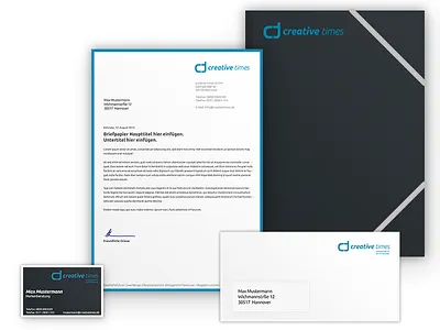 creative times Letterhead brand branding corporate design identity letterhead logo secondnetwork