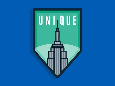 Unique Zip Code Badge address badge building code empire illustration mail new york patch state unique zip