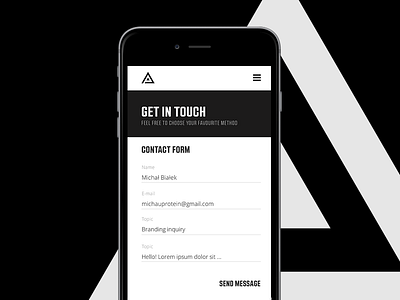 Adrian Przetocki – Website shot clean design landing page minimal minimalistic personal portfolio typography ui ux web webdesign