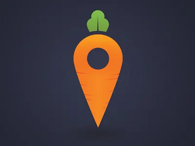 Karrot Icon android app brand carrot icon ios location logo pin