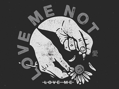 Deadsaint - Love Me Not apparel apparel design band band tee black and white clothing design flowers merch merch design shirt shirt design tshirt