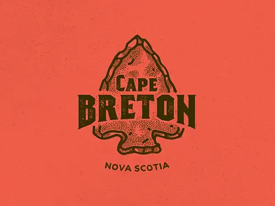 Cape Breton Island arrow camping canada cape cape breton lettering logo nature nova scotia travel trip