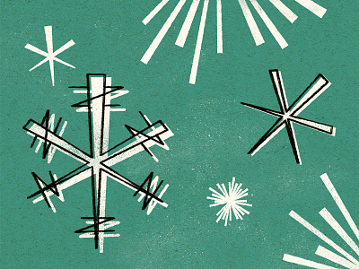 50's Vector Pack 01 offset old retro snow snowflake texture vector vintage