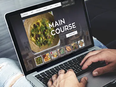 Circle Cafe dribble flat flat ui minimal psd ui user experience